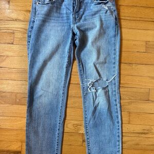 GAP Light Blue Distressed Skinny Jeans
